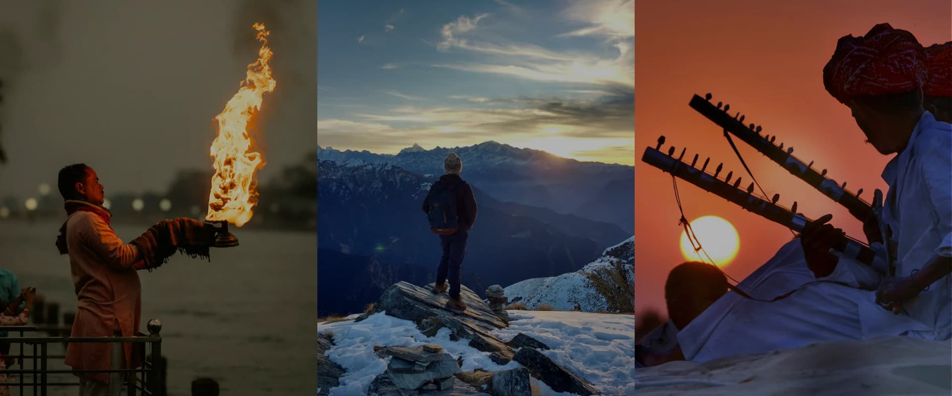 Scenic mountain landscape with trekking trails in India — Book The Guide